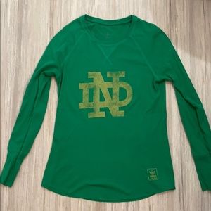 Norte Dame adidas long sleeve top